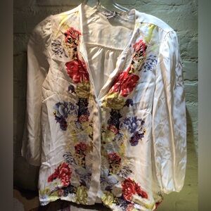Vintage HM Floral Print Women's Top